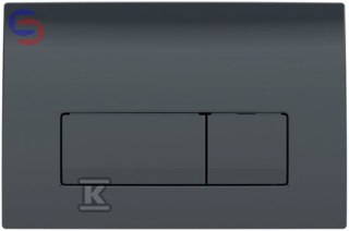 PRZYCISK DELTA50 PRZEDNI CZAR.RAL9005 51 GEBERIT