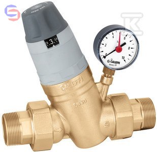 CALEFFI Reduktor ciśnienia 3/4" z manometrem i wskaźnikiem 535051