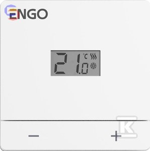 ENGO EASY230W Regulator temperatury przewodowy dobowy 230V biały