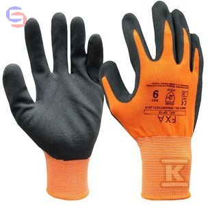 FXA Rękawice robocze 10 nitrylowa powłoka piankowa pomarańczowe