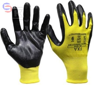 RĘKAWICE ROBOCZE 9 NITRYLOWA POWŁOKA FXA