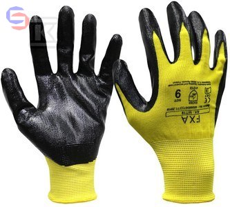 RĘKAWICE ROBOCZE 9 NITRYLOWA POWŁOKA FXA