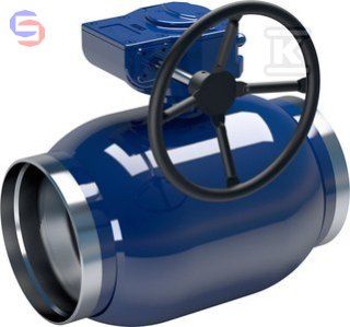 VEXVE Zawór kulowy DN200 PN25 stalowy przemysłowy wspawany z przekładnią