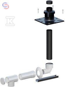 ONNLINE Zestaw przyłączeniowy kominowy OLZB-01V2 DN60/100mm 3,5kg