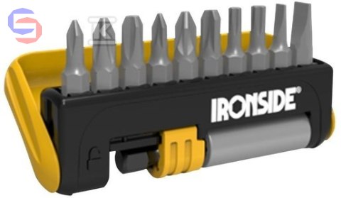 IRONSIDE Zestaw bitów 11 szt. 0,02x0,07x0,17m 0,11kg