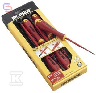 IRONSIDE Zestaw śrubokrętów Slim VDE 5szt 0,39kg