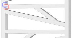 INSTAL-PROJEKT TRICK TRK-50/120 530x1187mm 542W biały połysk