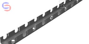 KAN-therm UH ACCESSORIES Listwa mocująca rur 16 mm 25x25x2000 mm