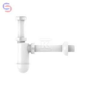 PÓŁSYFON BUTELKOWY BIAŁY G 1 1/4"X32 SANIT