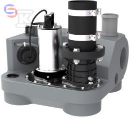 JUNG PUMPEN COMPLI JP50077 Przepompownia ścieków 0.53x0.54x0.54m 32.5kg