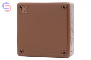 ONNLINE H55-L Puszka natynkowa hermetyczna 118x118x46 IP55 brązowa