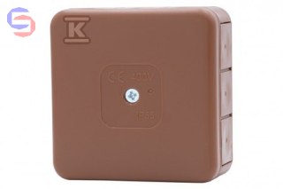 ONNLINE H55-S Puszka natynkowa hermetyczna 85x85x37 IP55 brązowa