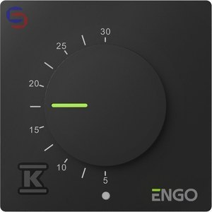 ENGO ESIMPLE230B Regulator temperatury przewodowy 230V natynkowy czarny