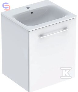 Geberit Selnova Square Szafka podumywalkowa B60xH89xT65 cm biała z umywalką