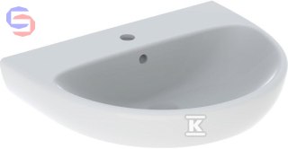 Geberit Selnova Umywalka ceramiczna B60xH18xT48 cm z przelewem i otworem na baterię