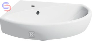 Geberit Selnova Umywalka narożna B59xH18xT56 cm z przelewem