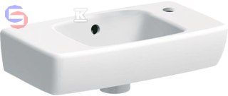 Geberit Selnova Compact Umywalka ceramiczna 45x25x14.5cm Lewa odkładcza
