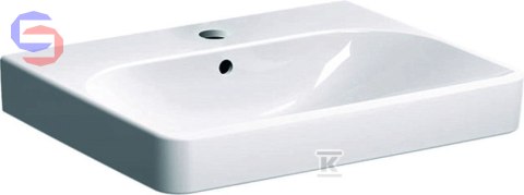 Geberit SMYLE Umywalka Square B60xH16.5xT48 cm Ceramiczna