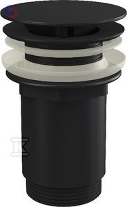 ALCA Spust umywalkowy 5/4 metal czarny mat A396BLACK
