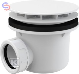 ALCA Syfon brodzikowy korek A49B biały 140x110x150mm 0,294kg