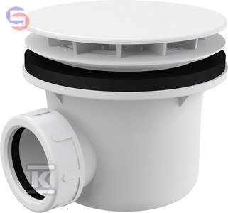 ALCA Syfon brodzikowy korek A49B biały 140x110x150mm 0,294kg