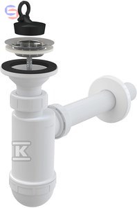 ALCA Syfon umywalkowy DN32 z sitkiem nierdzewnym DN63 A410