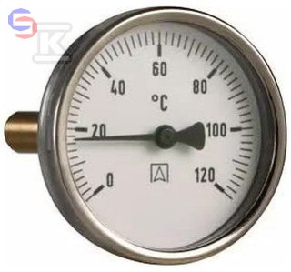 AFRISO BITH63 Termometr bimetaliczny 0-120°C 150mm axial