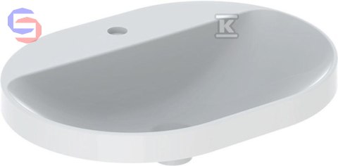 Geberit Variform Umywalka wpuszczana eliptyczna B60xH17.8xT45 cm