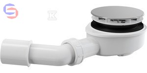 ALCA Zestaw odpływowy brodzikowy chrom 220x100x210mm