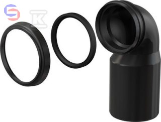 ALCA Kolano odpływu komplet DN90/110 PP M906