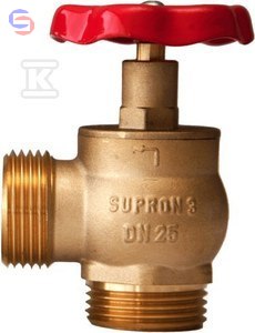 SUPRON3 Zawór hydrantowy ZH-25 mosiężny bez nasady 25mm