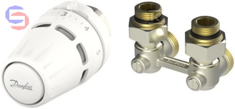 DANFOSS REGUS Zestaw termostatyczny M30x1.5 + RLV-KB 1/2" kątowy