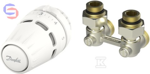 Danfoss Regus RA Zestaw termostatyczny 1/2" kątowy