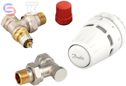 DANFOSS REDIA Zestaw termostatyczny Regus RA+ RA-N+RLV-S 15 kątowy 0,63kg