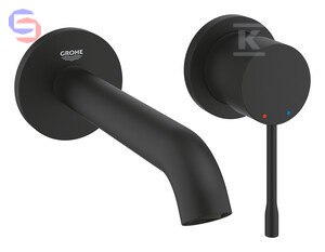GROHE ESSENCE Bateria umywalkowa 2-otworowa czarny mat 188mm