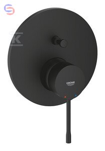 GROHE ESSENCE Bateria umywalkowa ścienna czarny mat 2 wyjścia 0.25x0.18x0.20m