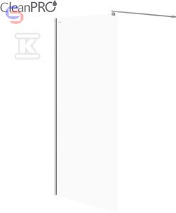 CERSANIT MILLE Kabina prysznicowa Walk-In 100x200cm chrom szkło transparentne