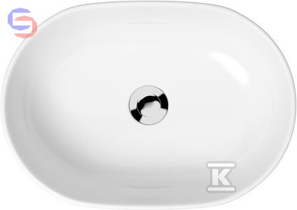CERSANIT MODUO 50 Umywalka nablatowa owalna 50x36x15cm 9kg