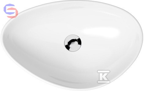 CERSANIT MODUO 55 Umywalka nablatowa nieregularna 57x37x15cm 9.5kg