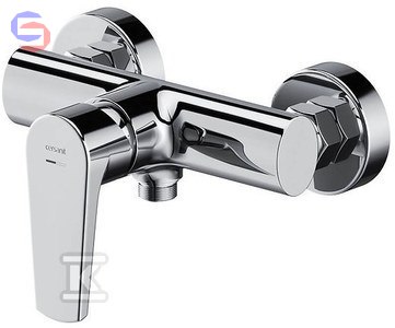 CERSANIT MODUO Bateria natryskowa ścienna 1 uchwyt chrom
