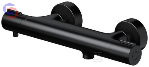CERSANIT VIRGO Bateria natryskowa termostatyczna ścienna czarna S951-580