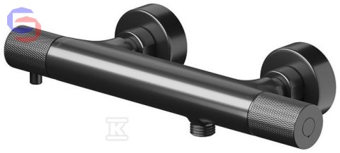 CERSANIT ZEN Bateria natryskowa termostatyczna ścienna Gun metal 0,29x0,10x0,045m 2,1kg