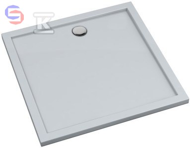 SCHEDPOL CORRINA NEW Brodzik kompozytowy Smooth White 90x90x4,5 cm