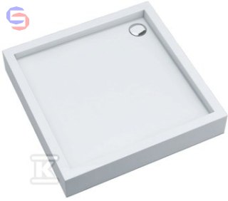 SCHEDPOL MEDIUM Brodzik Smooth White 80x80x16 cm akrylowy