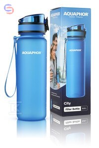 AQUAPHOR CITY Butelka filtrująca niebieska 0,15kg 0,232x0,066x0,066m