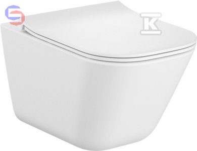 ROCA GAP Square Rimless Miska WC podwieszana 34x35x54cm duroplast