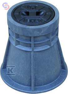 BOHAMET-ARMATURA Skrzynka wodna PEHD W150 0.2x0.27x0.14m 3.7kg