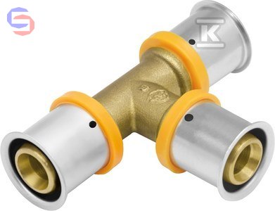 KAN-therm ULTRAPRESS Trójnik mosiężny 32 mm