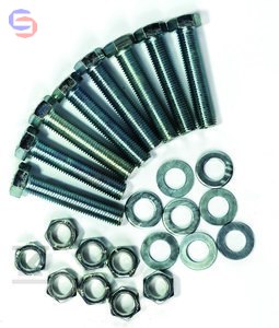 BOHAMET-ARMATURA Zestaw montażowy M16x80 śruba podkładka nakrętka 1.5kg