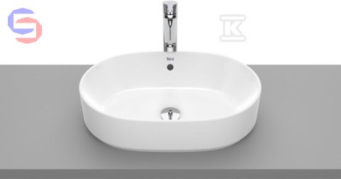 ROCA GAP Umywalka nablatowa owalna 55x39 cm bez otworu